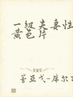 一级夫妻性生活黄色片