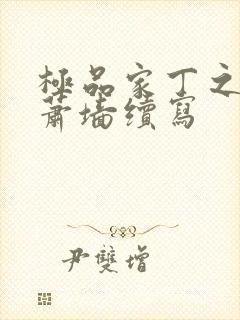 极品家丁之春起萧墙续写封面