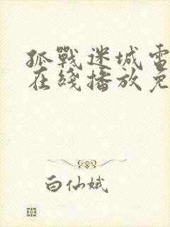 孤战迷城电视剧在线播放免费高清