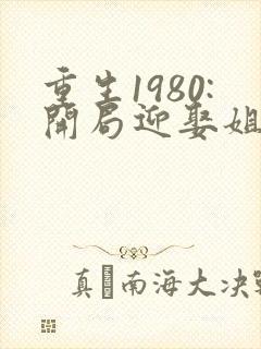 重生1980:开局迎娶姐姐闺蜜李毅,唐雪封面