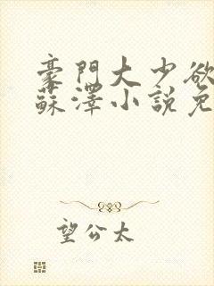 豪门大少欲都市苏泽小说免费阅读