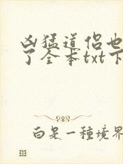 凶猛道侣也重生了全本txt下载封面