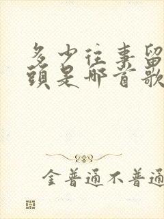 多少往事留在心头是哪首歌的歌词封面