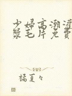 少妇高潮灌满白浆毛片免费看封面