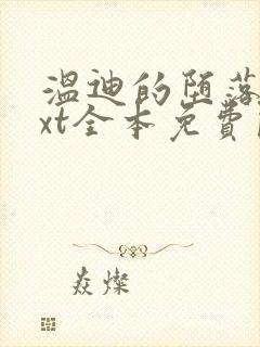 温迪的堕落记txt全本免费阅读小说