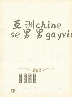 亚洲chinese男男gayvideo