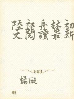 陆祁舟林初薇全文阅读最新章节封面