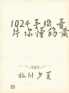 1024手机看片你懂的黄色封面