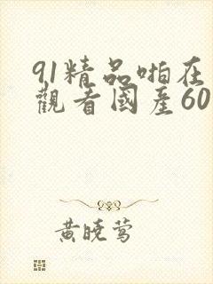 91精品啪在线观看国产60岁封面