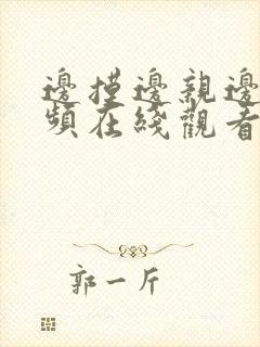 边摸边亲边操视频在线观看