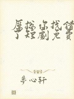 厉总你找错夫人了短剧免费在线观看