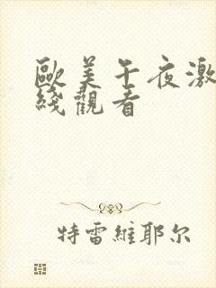 欧美午夜激情在线观看