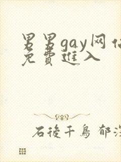 男男gay网站免费进入