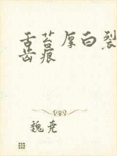 舌苔厚白裂纹有齿痕封面