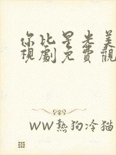 你比星光美丽电视剧免费观看高清全集