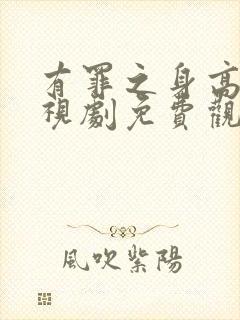 有罪之身高清电视剧免费观看封面