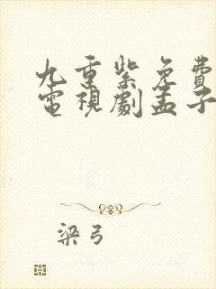 九重紫免费播出电视剧孟子义