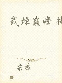 武炼巅峰 杨开封面