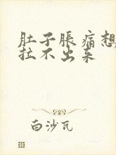 肚子胀痛想排便拉不出来