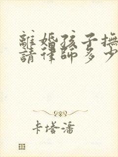 离婚孩子抚养权请律师多少钱