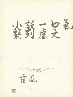 小说一口气看完系列虐文