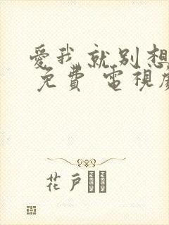 爱我就别想太多 免费 电视剧