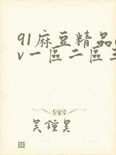 91麻豆精品av一区二区三区在线