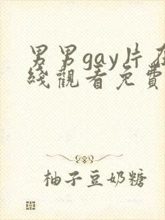 男男gay片在线观看免费