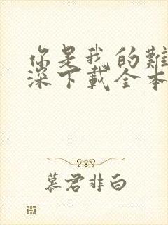 你是我的难得情深下载全本txt