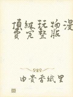 顶级玩物漫画免费完整版