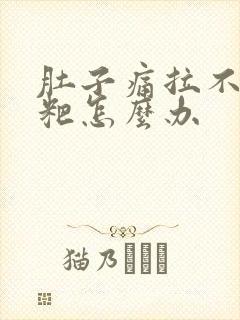 肚子痛拉不出粑粑怎么办