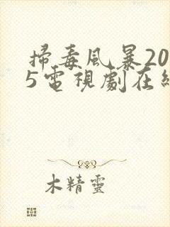 扫毒风暴2025电视剧在线观看全集