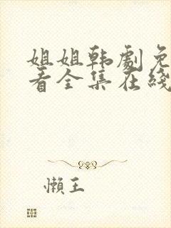 姐姐韩剧免费观看全集在线封面