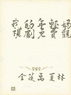 我的年轻妈妈电视剧免费观看高清