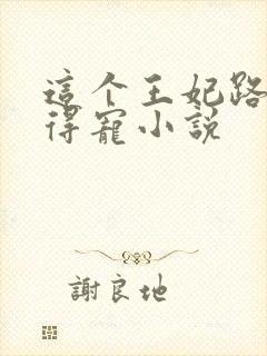 这个王妃路子野得宠小说