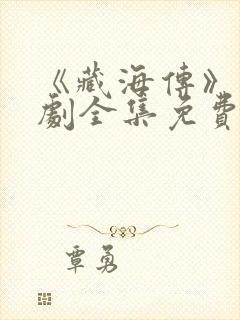 《藏海传》电视剧全集免费观看