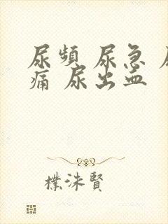 尿频 尿急 尿痛 尿出血封面