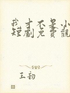 我才不是小可怜短剧免费观看全集封面