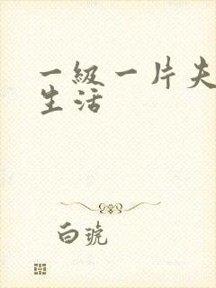 一级一片夫妻性生活