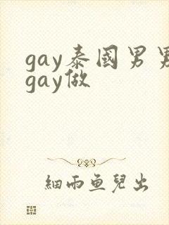 gay泰国男男gay做
