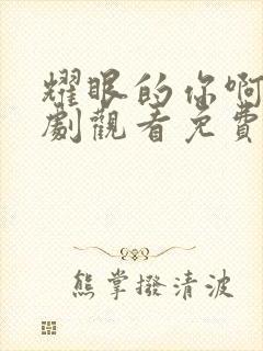 耀眼的你啊电视剧观看免费完整版