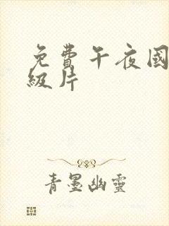 免费午夜国产a级片