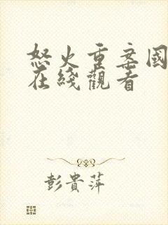 怒火重案国语版在线观看