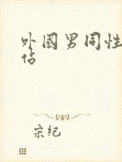 外国男同性恋网站封面