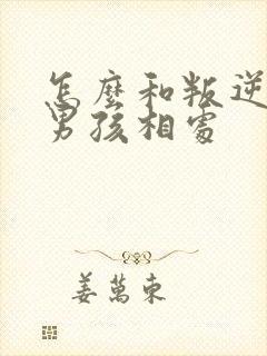 怎么和叛逆期的男孩相处封面