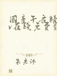 国产午夜精品av在线免费观看