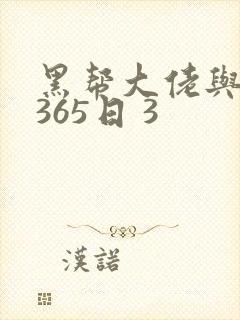 黑帮大佬与我的365日 3封面