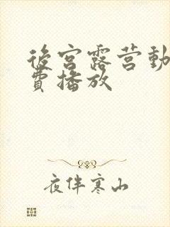 后宫露营动漫免费播放封面