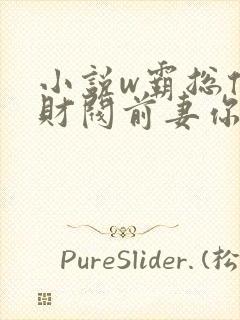 小说w霸总倒追财阀前妻你高攀不起》封面