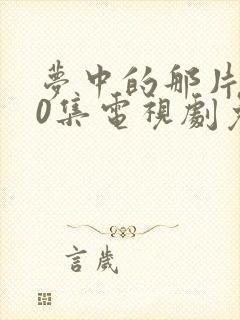 梦中的那片海40集电视剧免费观看